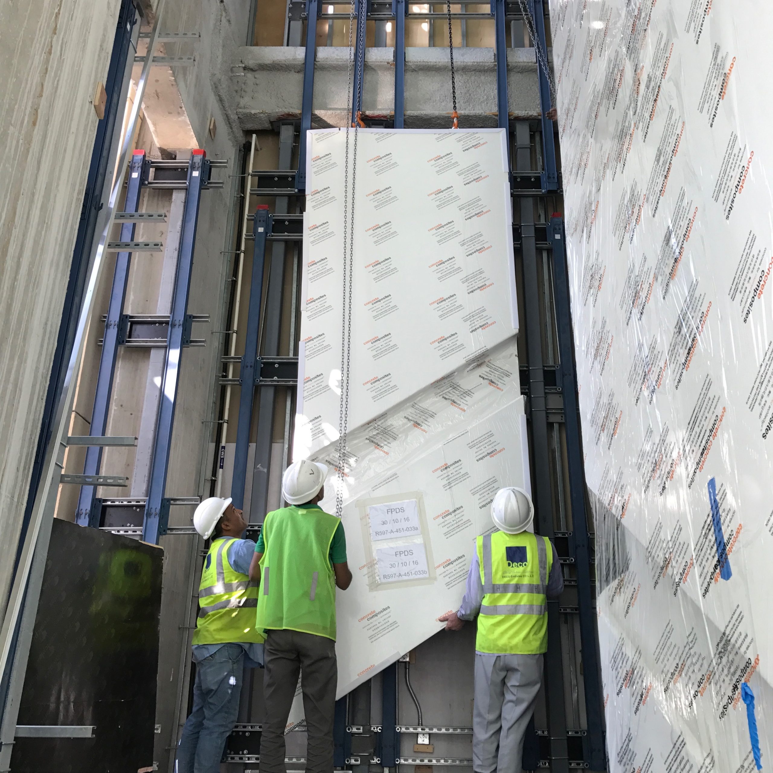 Construction management of a facade recladding project on site