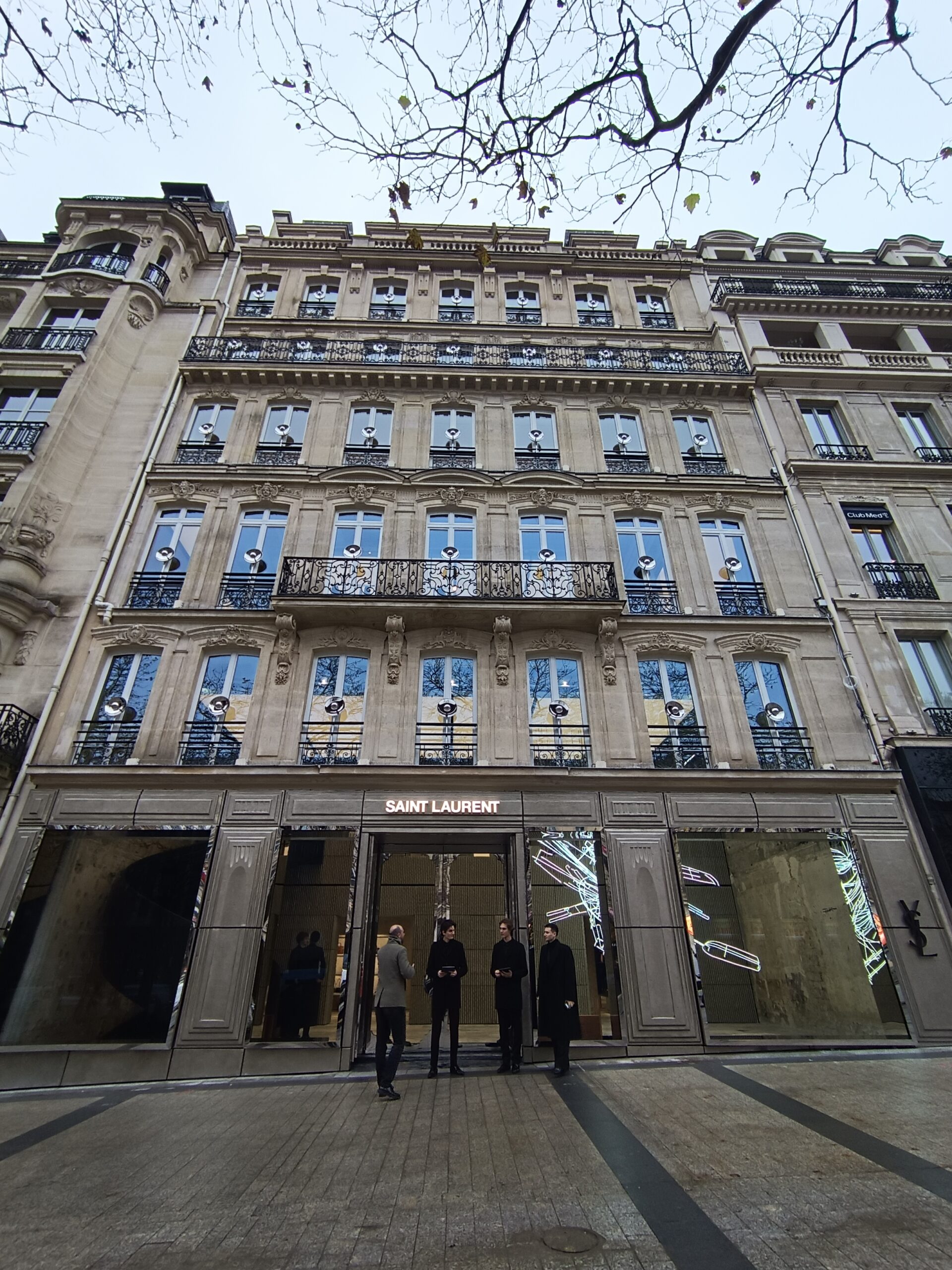 Saint Laurent Flagship Paris facade view 5