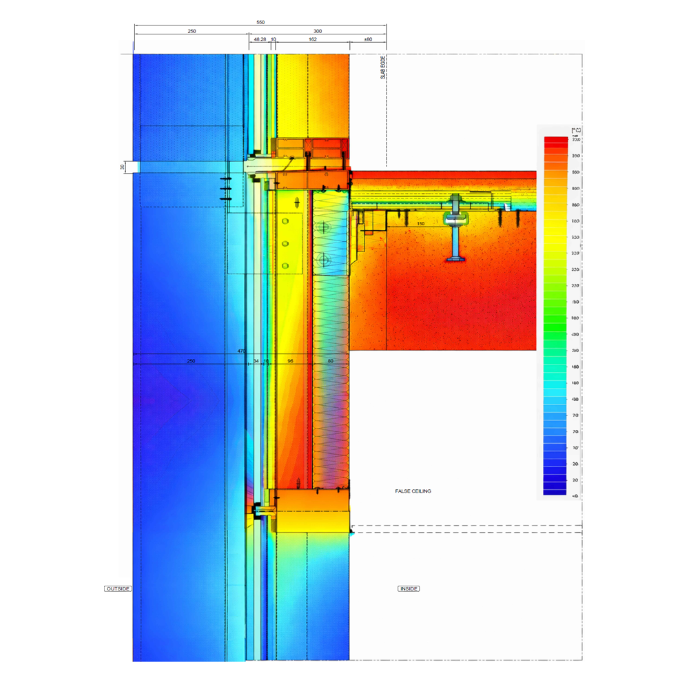 Thermal modelling of a building envelope for facade recladding