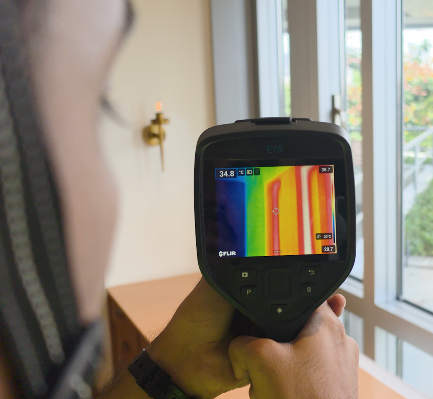 Existing conditions assessment of a building facade before recladding
